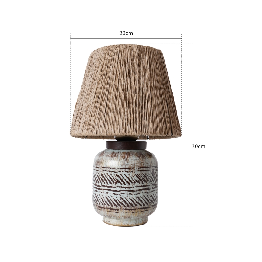 Lampă de masă RAMZES 1xE27/40W/230V, maro