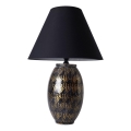 Lampă de masă RAMZES 1xE27/40W/230V neagră