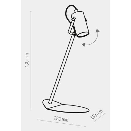 Lampă de masă REDO 1xGU10/10W/230V neagră