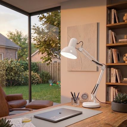 Lampă de masă ROMERO 1xE27/60W/230V albă Brilagi