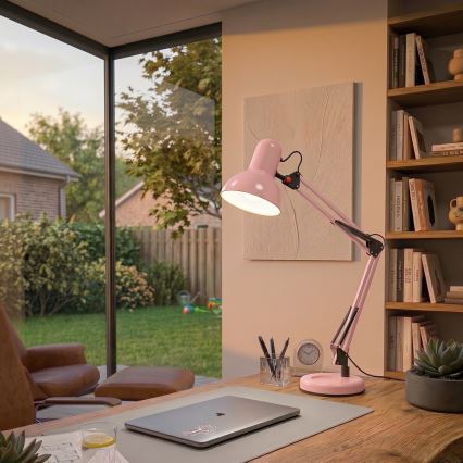 Lampă de masă ROMERO 1xE27/60W/230V roz Brilagi