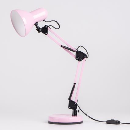 Lampă de masă ROMERO 1xE27/60W/230V roz Brilagi