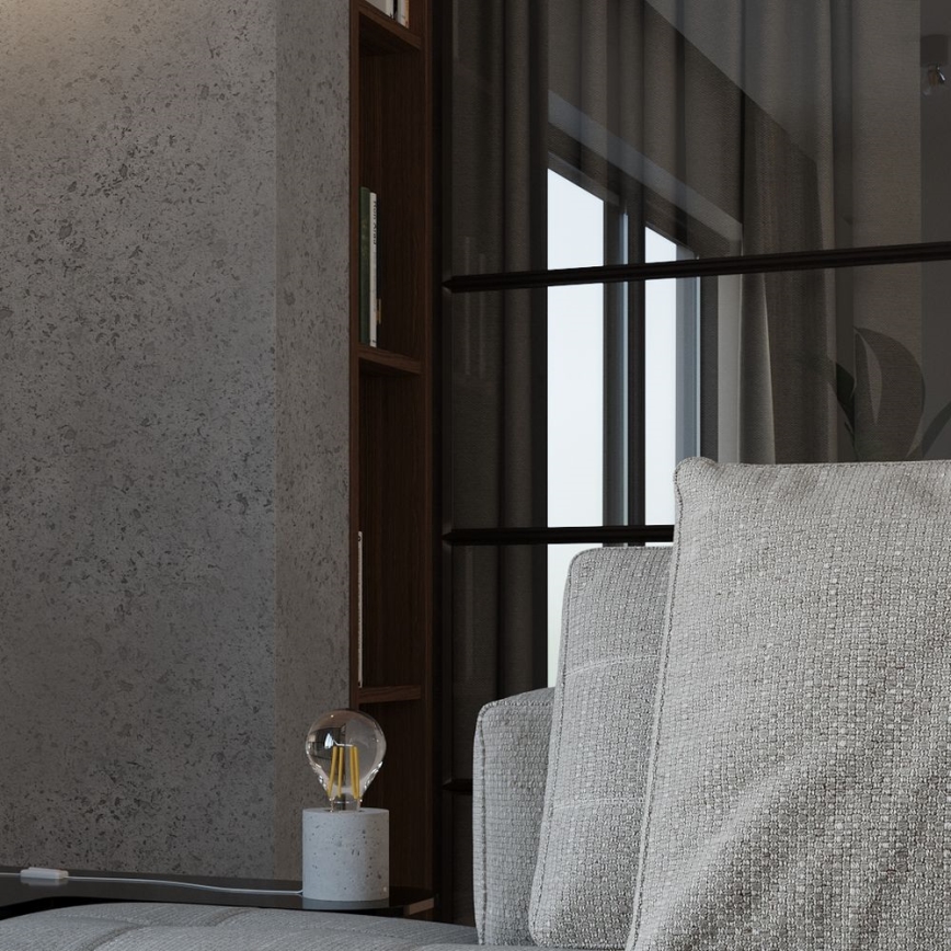 Lampă de masă SALGADO 1xE27/15W/230V beton