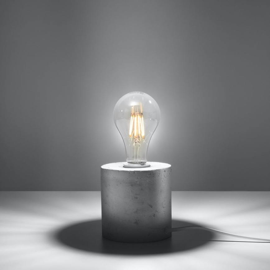 Lampă de masă SALGADO 1xE27/15W/230V beton