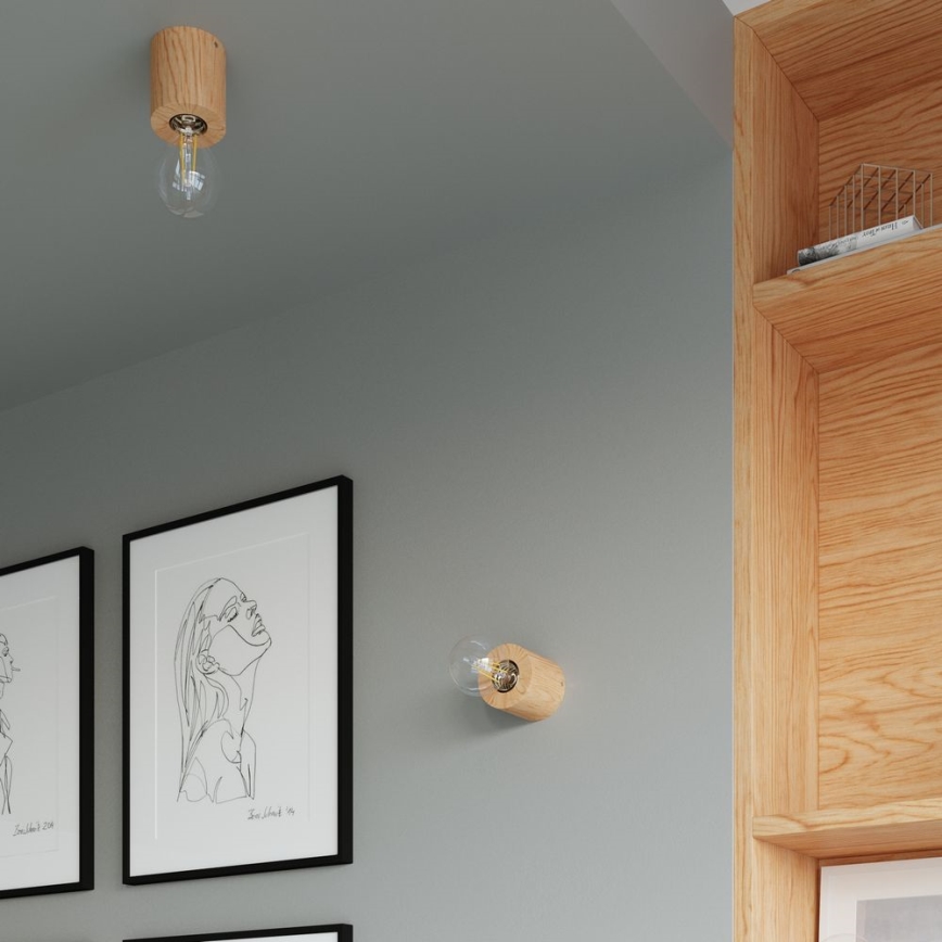 Lampă de masă SALGADO 1xE27/60W/230V lemn