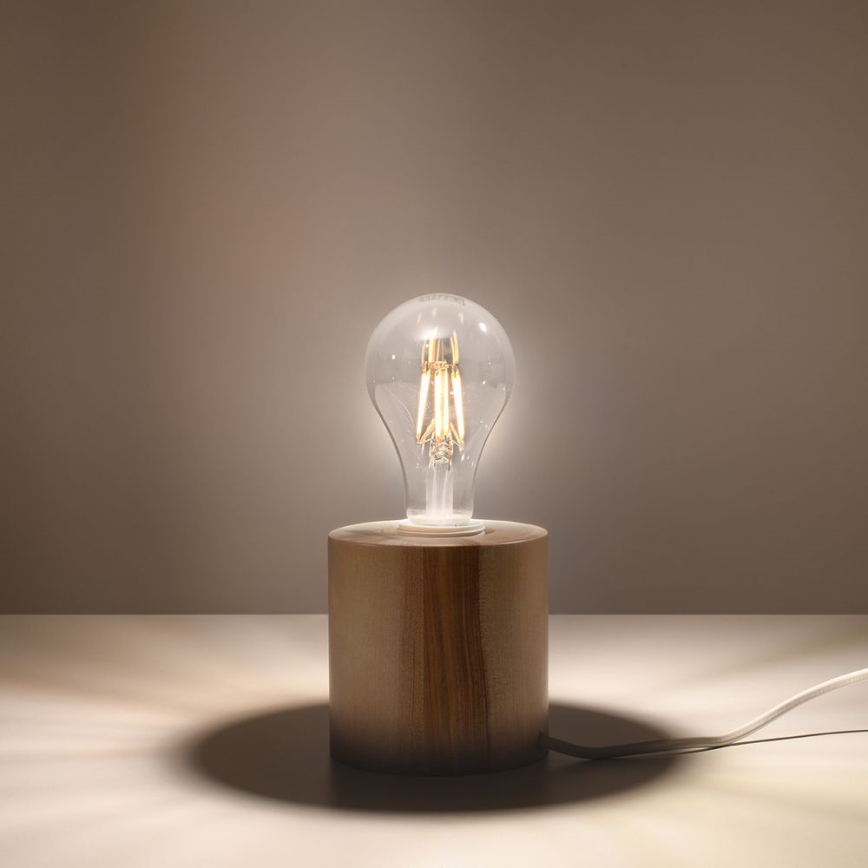 Lampă de masă SALGADO 1xE27/60W/230V lemn