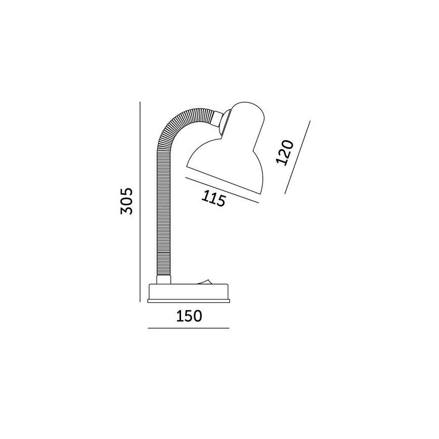 Lampă de masă SMIESZEK 1xE27/40W/230V roșu