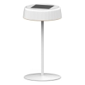 Lampă de masă solară LED VIVIEN, reglabilă, LED/3W/5V 2700K 1600 mAh IP54 albă