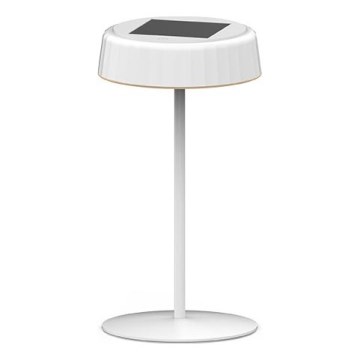 Lampă de masă solară LED VIVIEN, reglabilă, LED/3W/5V 2700K 1600 mAh IP54 albă