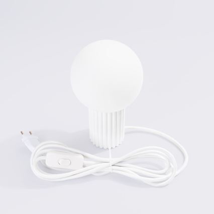 Lampă de masă HALO 1xG9/8W/230V d. 12 cm alb