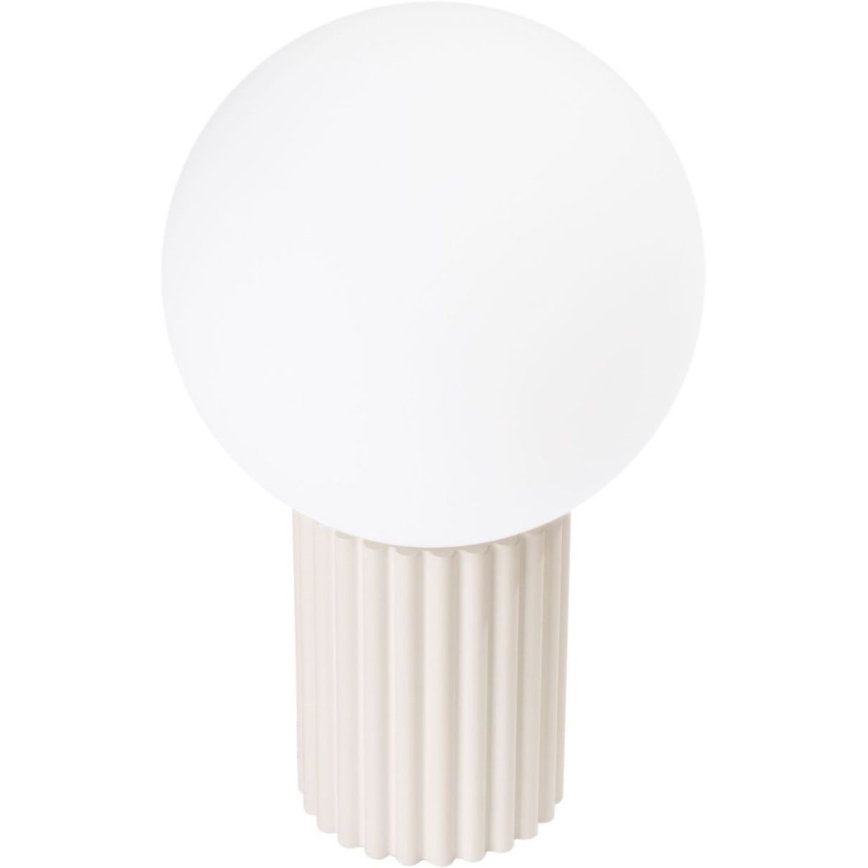 Lampă de masă HALO 1xG9/8W/230V d. 12 cm crem