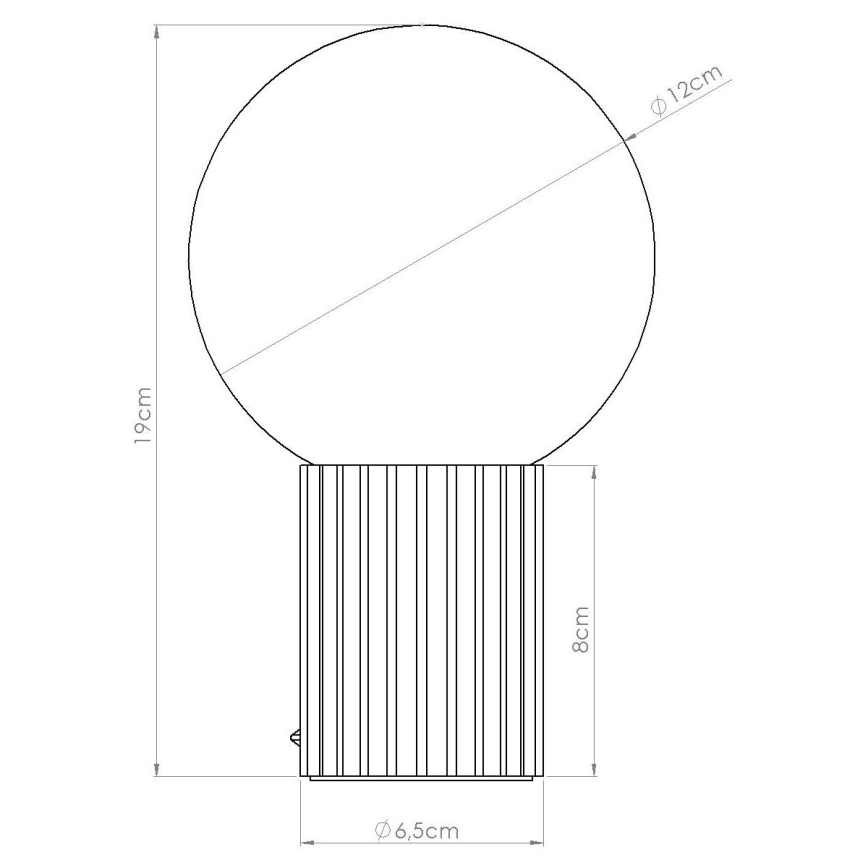 Lampă de masă HALO 1xG9/8W/230V d. 12 cm verde