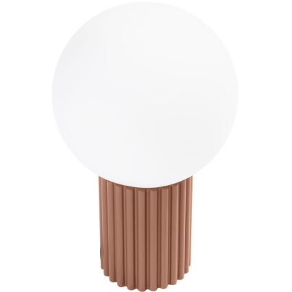 Lampă de masă HALO 1xG9/8W/230V d. 12 cm maro