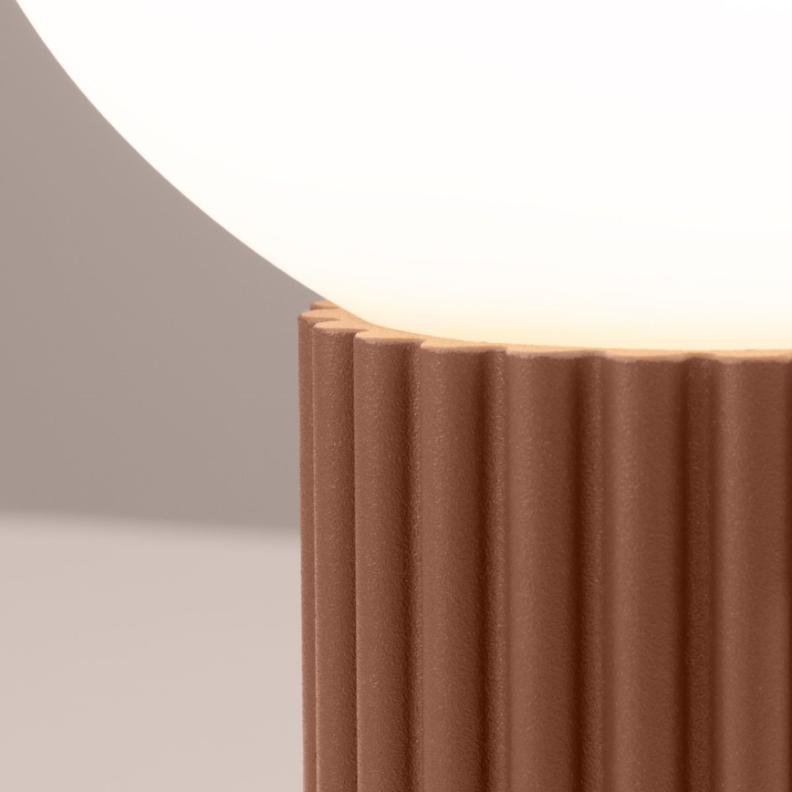 Lampă de masă HALO 1xG9/8W/230V d. 12 cm maro