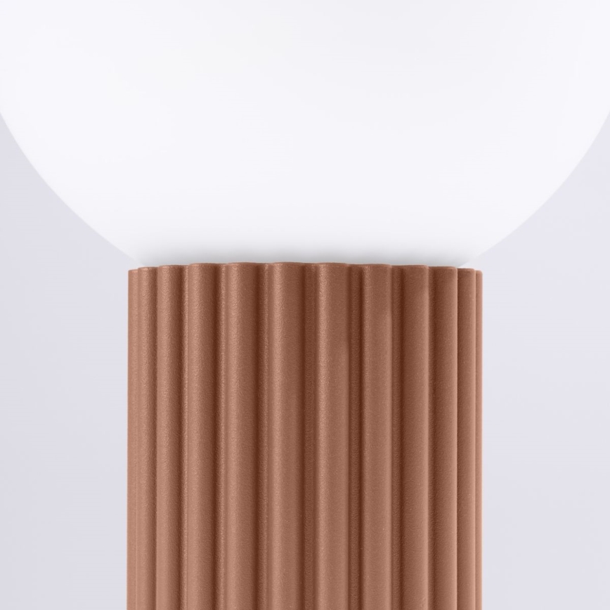 Lampă de masă HALO 1xG9/8W/230V d. 12 cm maro