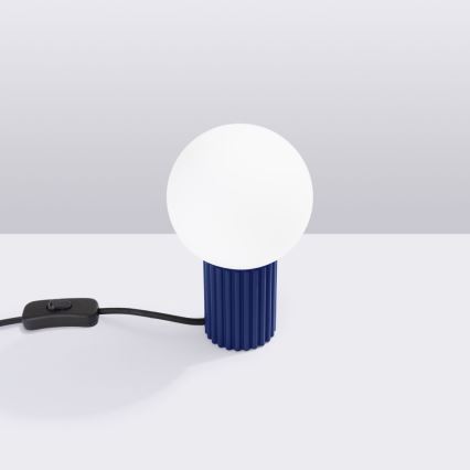 Lampă de masă HALO 1xG9/8W/230V d. 12 cm albastru