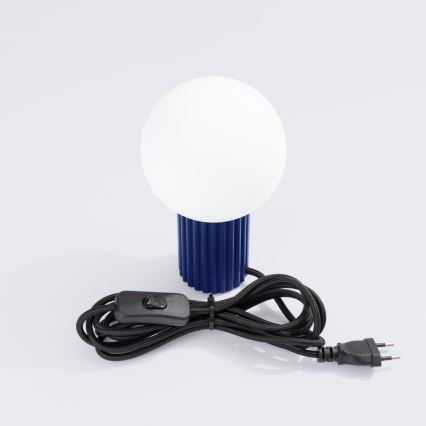Lampă de masă HALO 1xG9/8W/230V d. 12 cm albastru