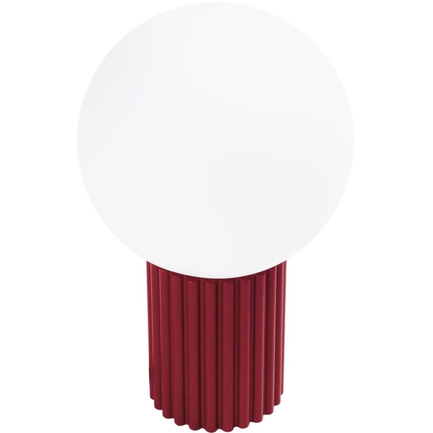 Lampă de masă HALO 1xG9/8W/230V d. 12 cm roșu