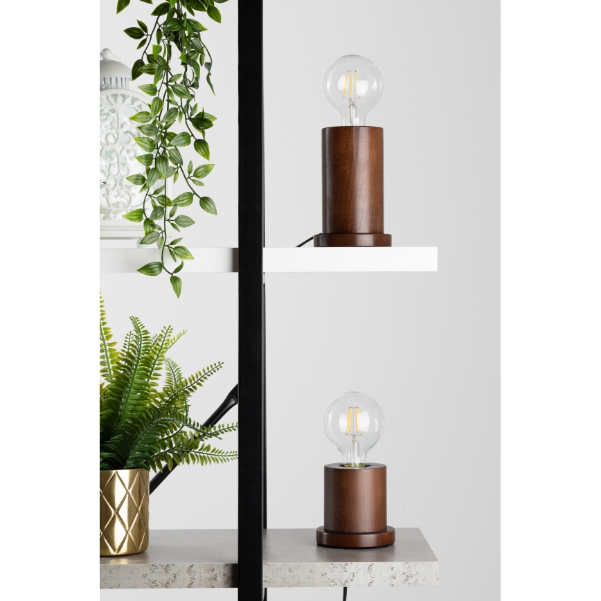 Lampă de masă TASSE 1xE27/25W/230V fag