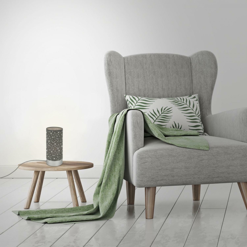 Lampă de masă STARRY SKY 1xE14/25W/230V gri Briloner 7028-014