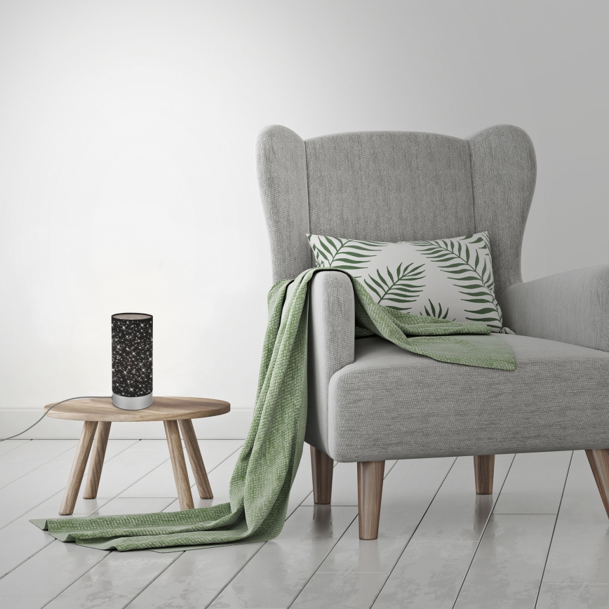 Lampă de masă STARRY SKY 1xE14/25W/230V negru Briloner 7028-015