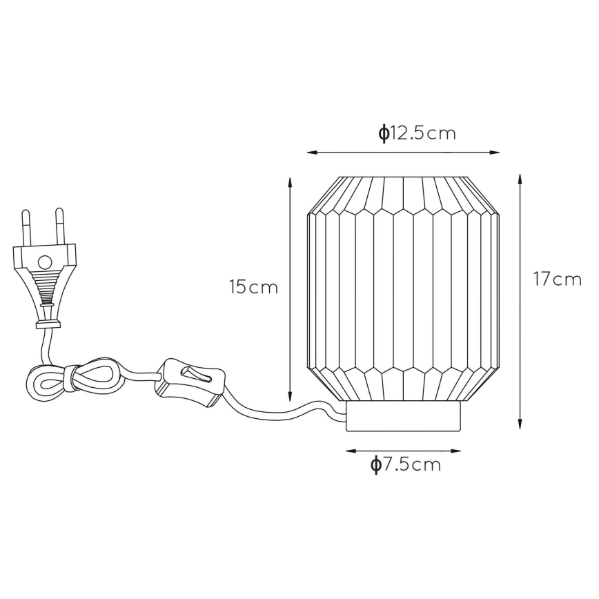 Lampă de masă SUENO 1xE14/40W/230V Lucide 45595/01/51