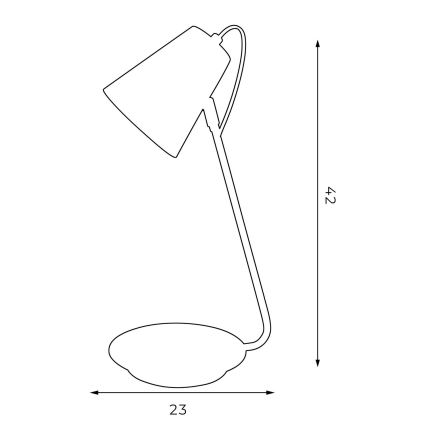 Lampă de masă TABLE LAMPS 1xE27/60W/230V