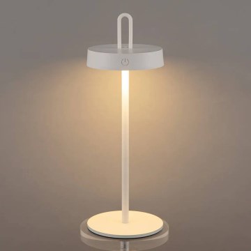 Lampă de masă tactilă LED dimmabilă, reîncărcabilă, pentru exterior, SHINE LED/1,5W/3,7V 3000 mAh IP44, albă