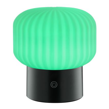 Brilliant - Lampă de masă de exterior SARASTRO LED RGBW reglabilă, reîncărcabilă, cu control tactil, 3W/5V, 2700K, 1800 mAh, IP44, albă