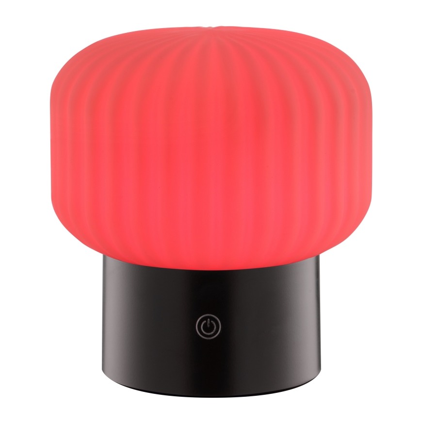 Brilliant - Lampă de masă de exterior SARASTRO LED RGBW reglabilă, reîncărcabilă, cu control tactil, 3W/5V, 2700K, 1800 mAh, IP44, albă