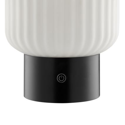 Brilliant - Lampă de masă de exterior SARASTRO LED RGBW reglabilă, reîncărcabilă, cu control tactil, 3W/5V, 2700K, 1800 mAh, IP44, albă