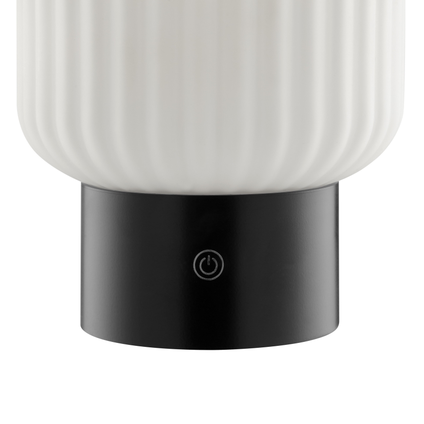 Brilliant - Lampă de masă de exterior SARASTRO LED RGBW reglabilă, reîncărcabilă, cu control tactil, 3W/5V, 2700K, 1800 mAh, IP44, albă
