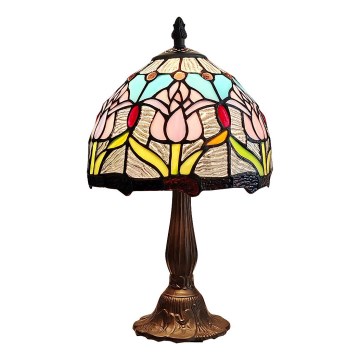 Lampă de masă Tiffany din vitralii LORAS 1xE14/40W/230V - Brilagi