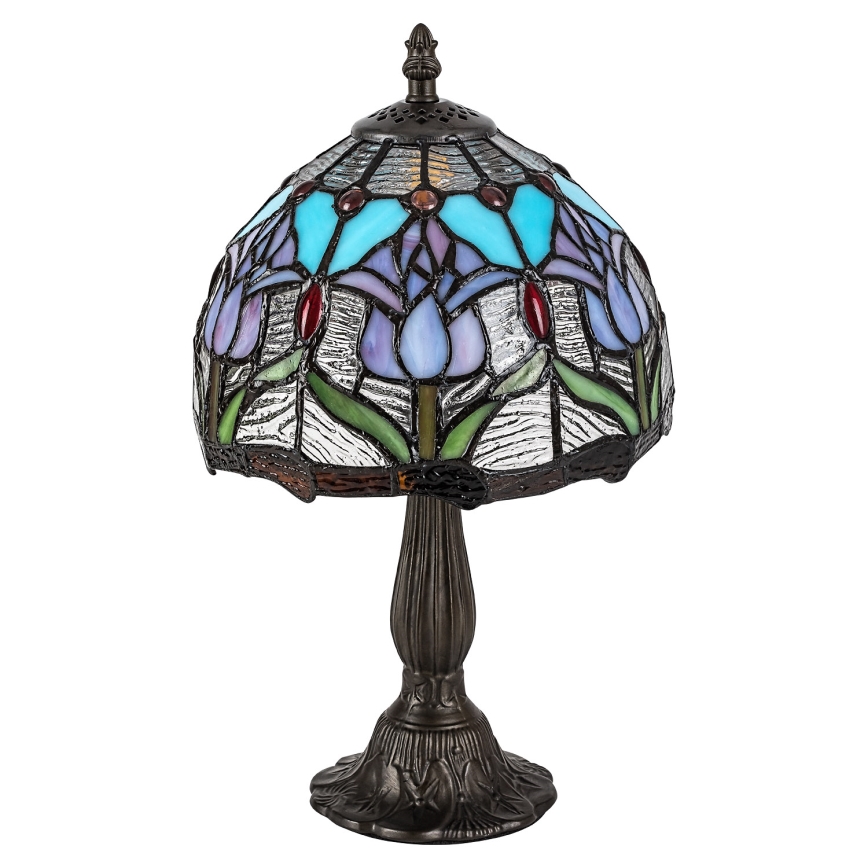 Lampă de masă Tiffany din vitralii LORAS 1xE14/40W/230V - Brilagi