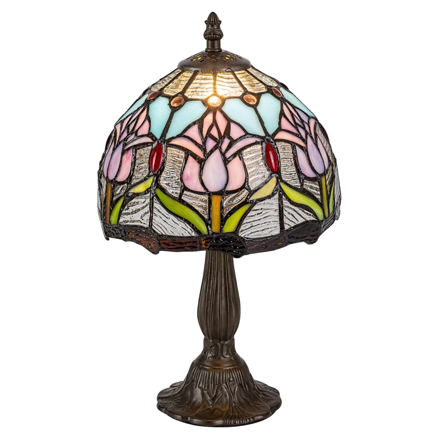 Lampă de masă Tiffany din vitralii LORAS 1xE14/40W/230V - Brilagi
