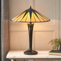 Lampă de masă Tiffany Endon 64045 Dark Star 2xE27/60W/230V Ø 49 cm