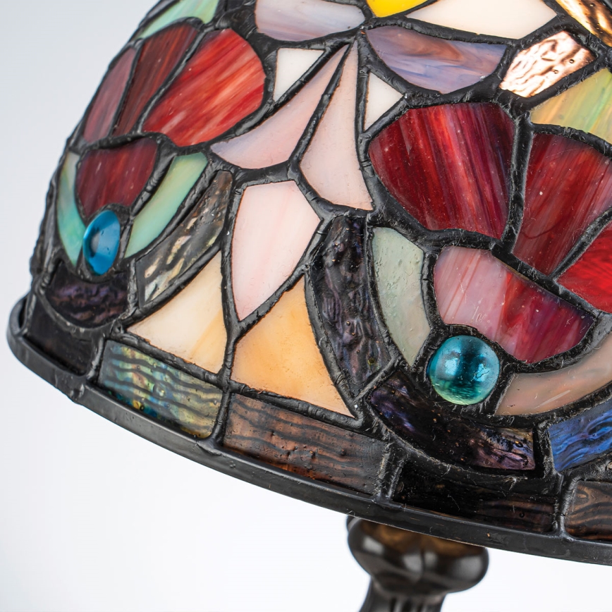 Quoizel - Lampă de masă Tiffany LARISSA, 1xE14/40W/230V, diametru 20 cm