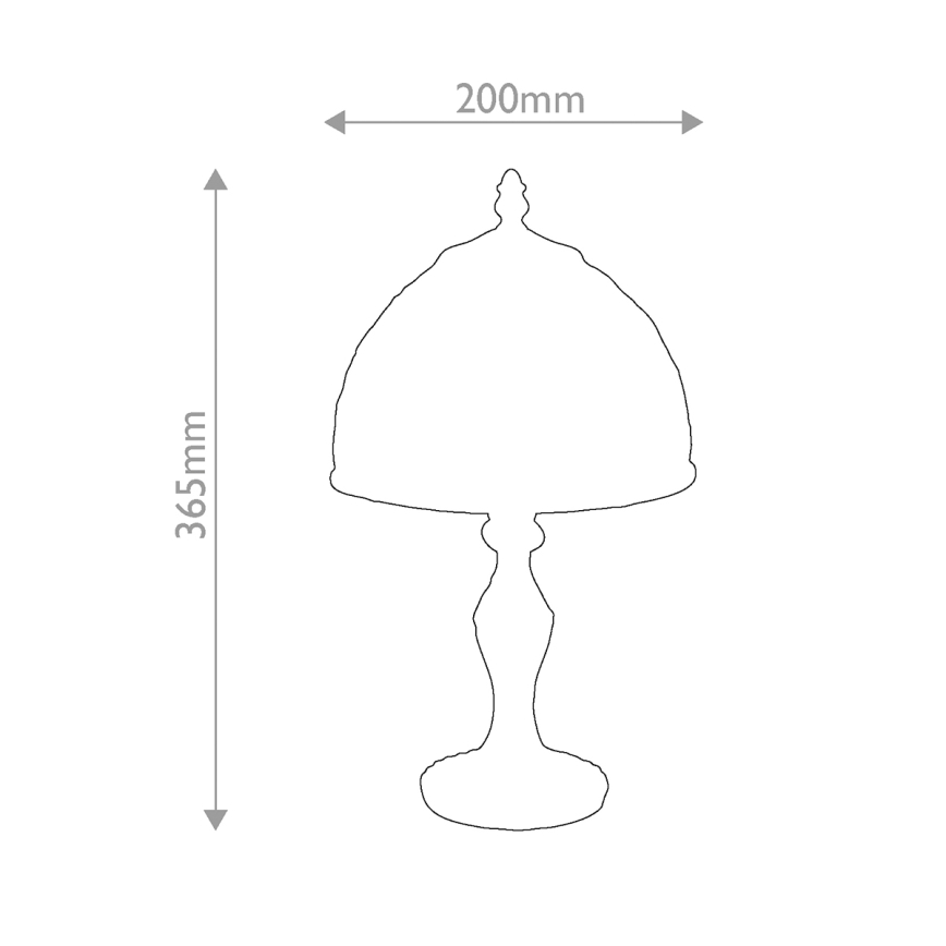 Quoizel - Lampă de masă Tiffany LARISSA, 1xE14/40W/230V, diametru 20 cm