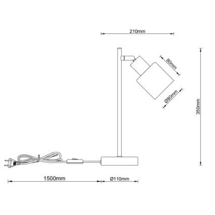 Lampă de masă Globo 1xE14/25W/230V