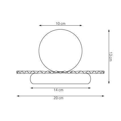 Lampă de masă UMBRA 1xG9/8W/230V roșie