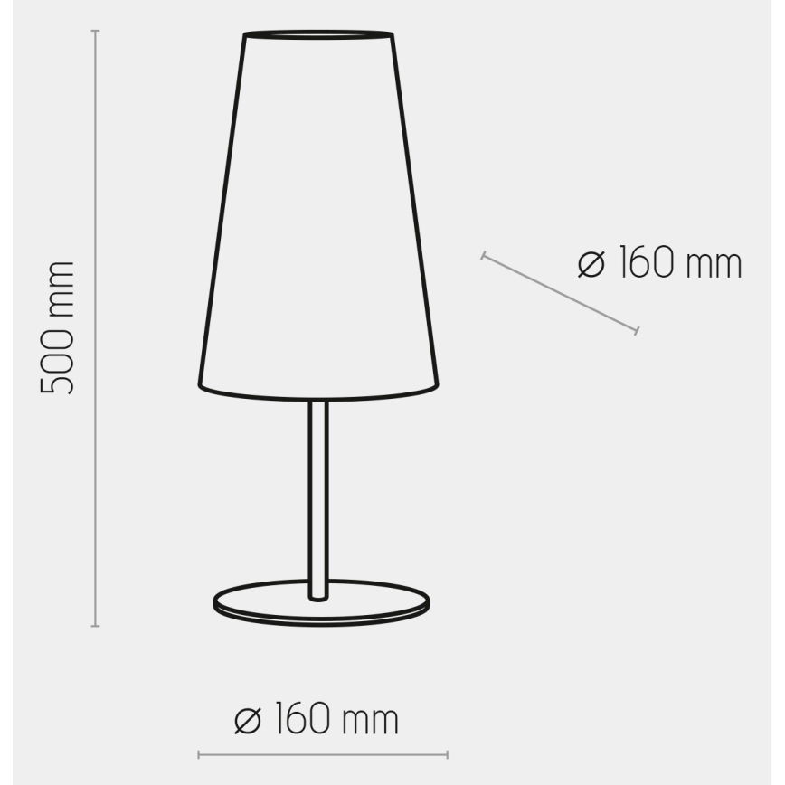 Lampă de masă UMBRELLA 1xE27/15W/230V albastră