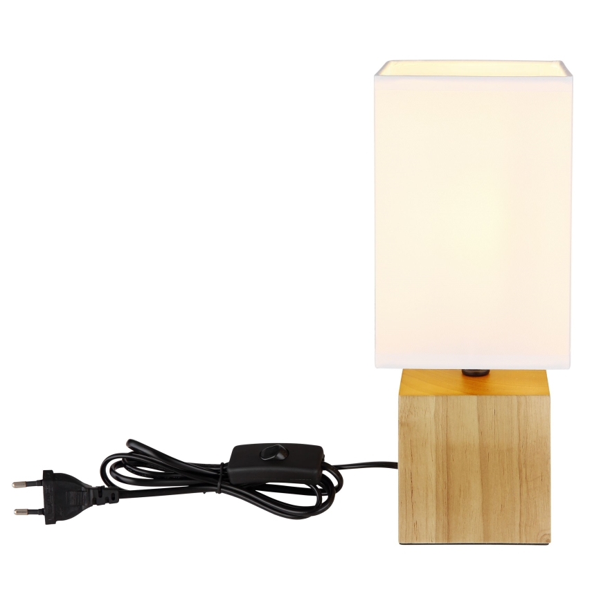 Lampă de masă 1xE27/7W/230V alb/maro Globo