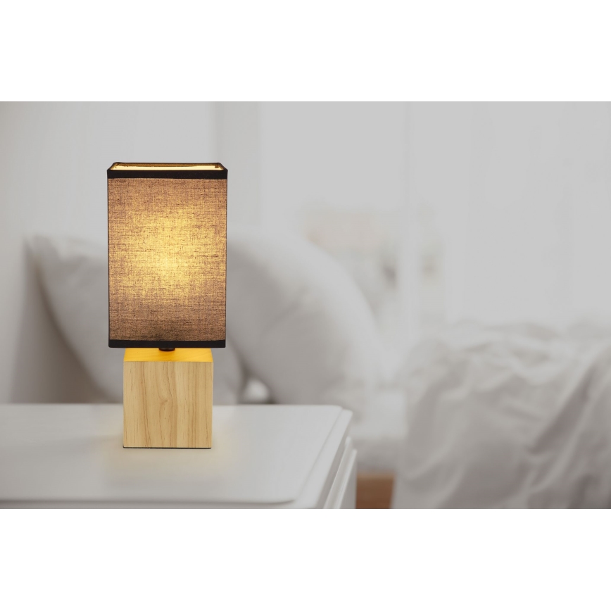 Lampă de masă 1xE27/7W/230V negru/maro Globo