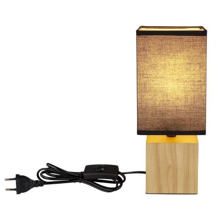 Lampă de masă 1xE27/7W/230V negru/maro Globo
