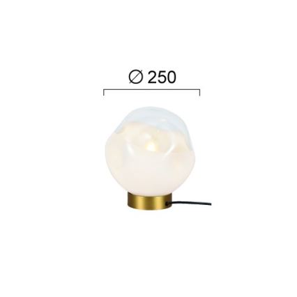 Lampă de masă VANA 1xE27/40W/230V crem/auriu