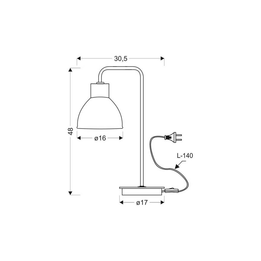 Lampă de masă VARIO 1xE27/60W/230V