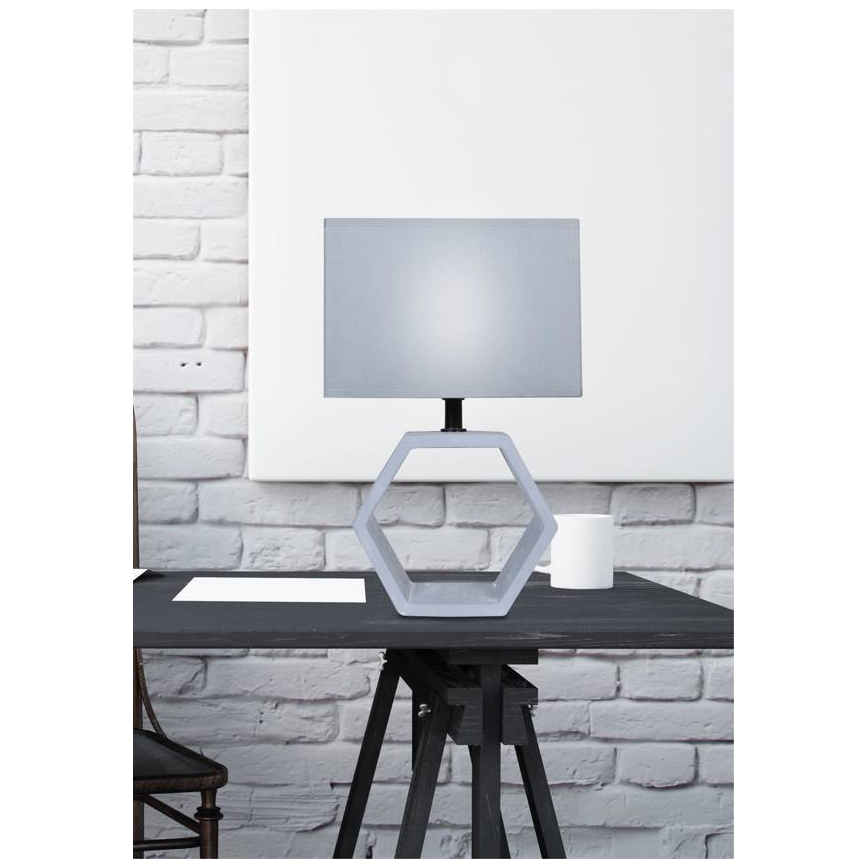 Lampă de masă VIDAL 1xE27/40W/230V gri