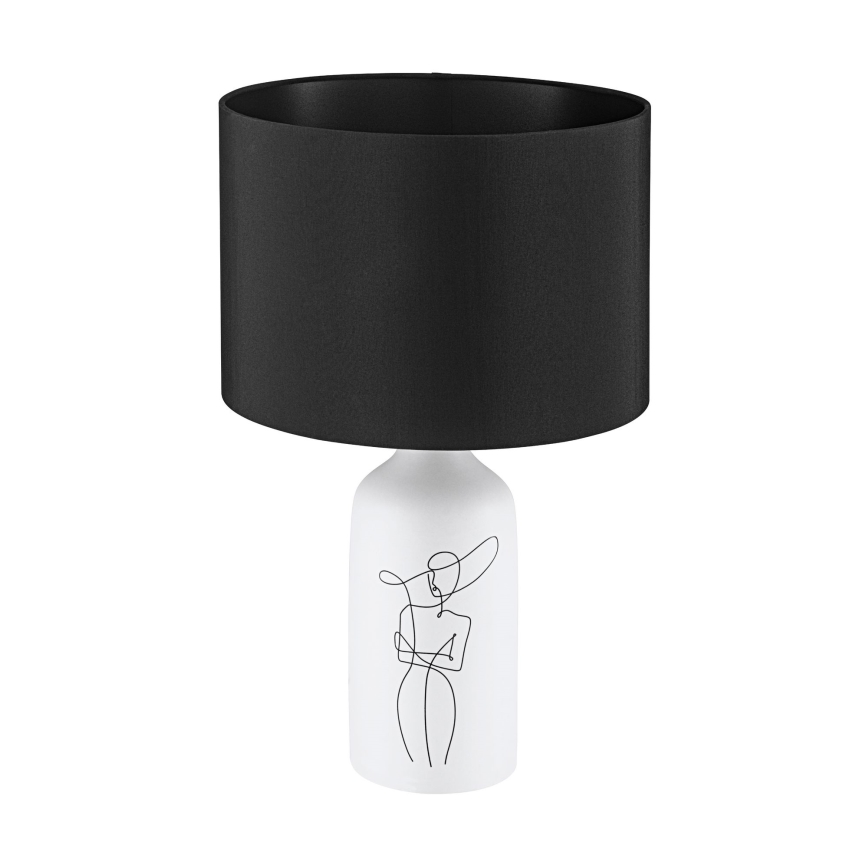 Lampă de masă 1xE27/40W/230V albă/neagră Eglo