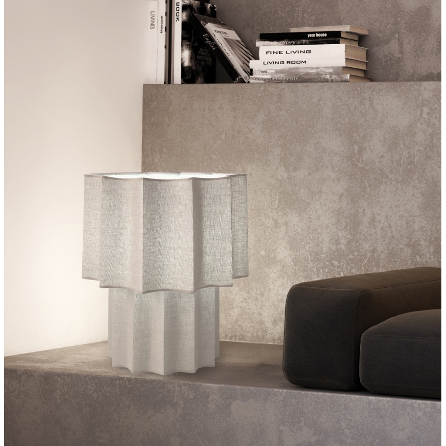 Lampă de masă WAVY 1xE27/14W/230V gri