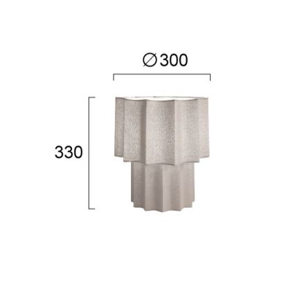 Lampă de masă WAVY 1xE27/14W/230V gri